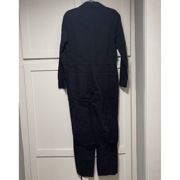 OuterKnown Station Jumpsuit Organic Cotton/Linen Blend Black Coverall sz S NWT - Picture 6 of 12